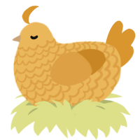 (unnamed), a honey and orange chicken with a lace pattern