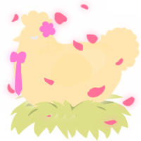 La Luna, a tumblr chicken with a neck-speckle pattern