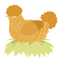 Popcorn Butter, a honey and orange chicken with a lace pattern