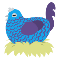 淋雨, a sky and overcast chicken with a lace pattern