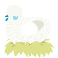 Sea salt, a white chicken with a lace pattern