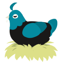 A sable and sea chicken with a head pattern