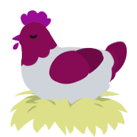 (unnamed), a mist and wine chicken with a head pattern