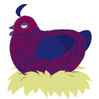 (unnamed), a wine and navy chicken with a lace pattern