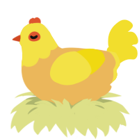 (unnamed), a honey and yellow chicken with a head pattern