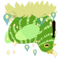 Zucchini, a orchid and wine chicken with a bar pattern