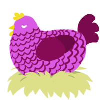 pomegranate lemonade, a orchid and wine chicken with a lace pattern