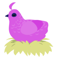 A orchid chicken with a half-lace pattern
