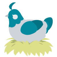 A mist and sea chicken with a head pattern