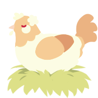 Float, a mist and red chicken with a head pattern