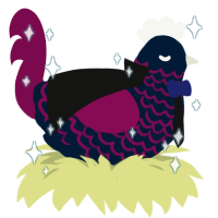 A tumblr and wine chicken with a lace pattern