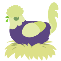 A overcast and lemon chicken with a head pattern