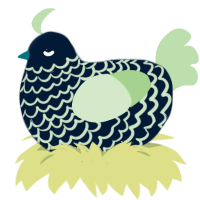 Bacterium, a tumblr and gluppy chicken with a lace pattern