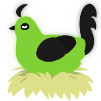 A grass and sable chicken