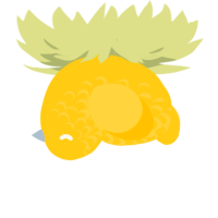 A honey chicken with a half-lace pattern