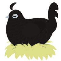 (unnamed), a sable chicken with a lace pattern