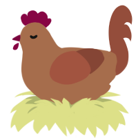 A brown and russet chicken