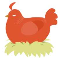 A vermilion chicken with a neck-band pattern