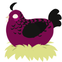 PeanutScentedMarker, a wine and black chicken with a half-lace pattern