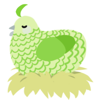 (unnamed), a apple and grass chicken with a lace pattern