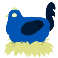 silly, a ultramarine and tumblr chicken