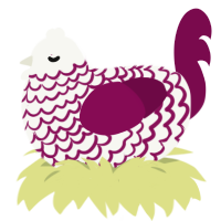 B3PX, a white and wine chicken with a lace pattern