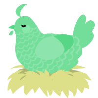 A spring chicken with a lace pattern
