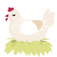 (unnamed), a cream chicken with a half-lace pattern