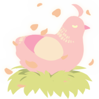 A lavender chicken with a neck-band pattern