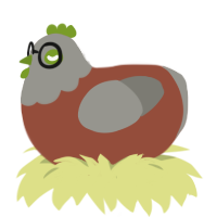 professor, a russet and ash chicken with a head pattern