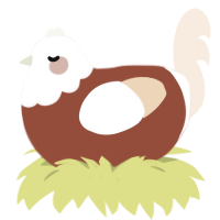 A russet and cream chicken with a head pattern
