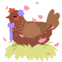 A russet and brown chicken with a half-lace pattern
