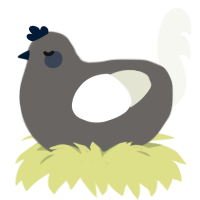 project, a grey and white chicken