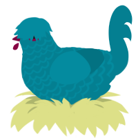 A sea chicken with a lace pattern