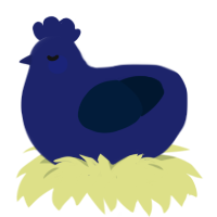 A navy and tumblr chicken