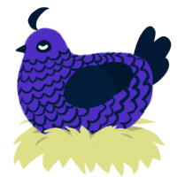 Consider, a indigo and tumblr chicken with a lace pattern