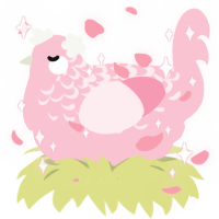 Miss Princess, a rose chicken with a half-lace pattern