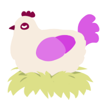 B2PX, a cream and orchid chicken