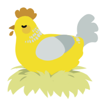 (unnamed), a yellow and silver chicken with a neck-band pattern