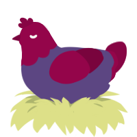 (unnamed), a overcast and maroon chicken with a head pattern