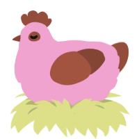 (unnamed), a pink and russet chicken
