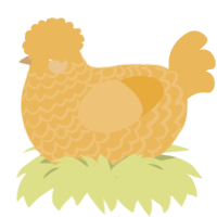 (unnamed), a honey chicken with a lace pattern