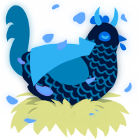 Blue Prince, a tumblr and sea chicken with a lace pattern