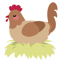 (unnamed), a beige and brown chicken with a head pattern