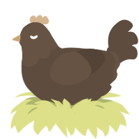 (unnamed), a bark chicken with a head pattern