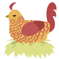 Potato Soup, a honey and red chicken with a lace pattern