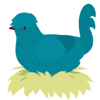 A sea chicken with a double-lace pattern