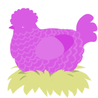 Orchi, a orchid chicken with a lace pattern