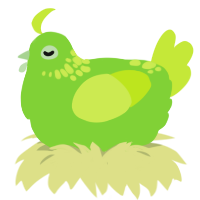 (unnamed), a grass and lime chicken with a neck-speckle pattern