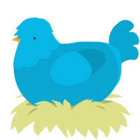(unnamed), a cerulean chicken with a head pattern